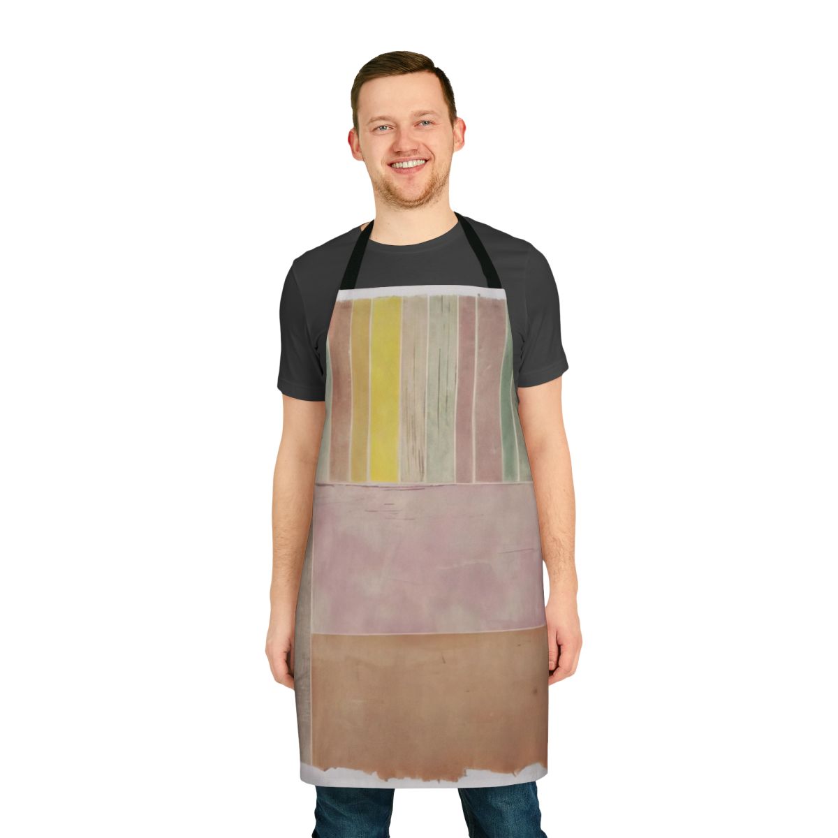 Avant garde inspired apron featuring experimental music artwork and design