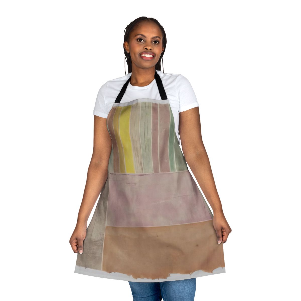 Avant garde inspired apron featuring experimental music artwork and design