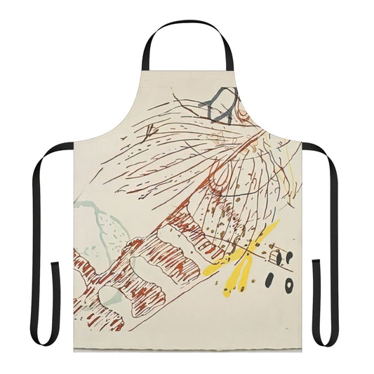 Avant-Garde Inspired John Cage Apron featuring Thoreau Drawings