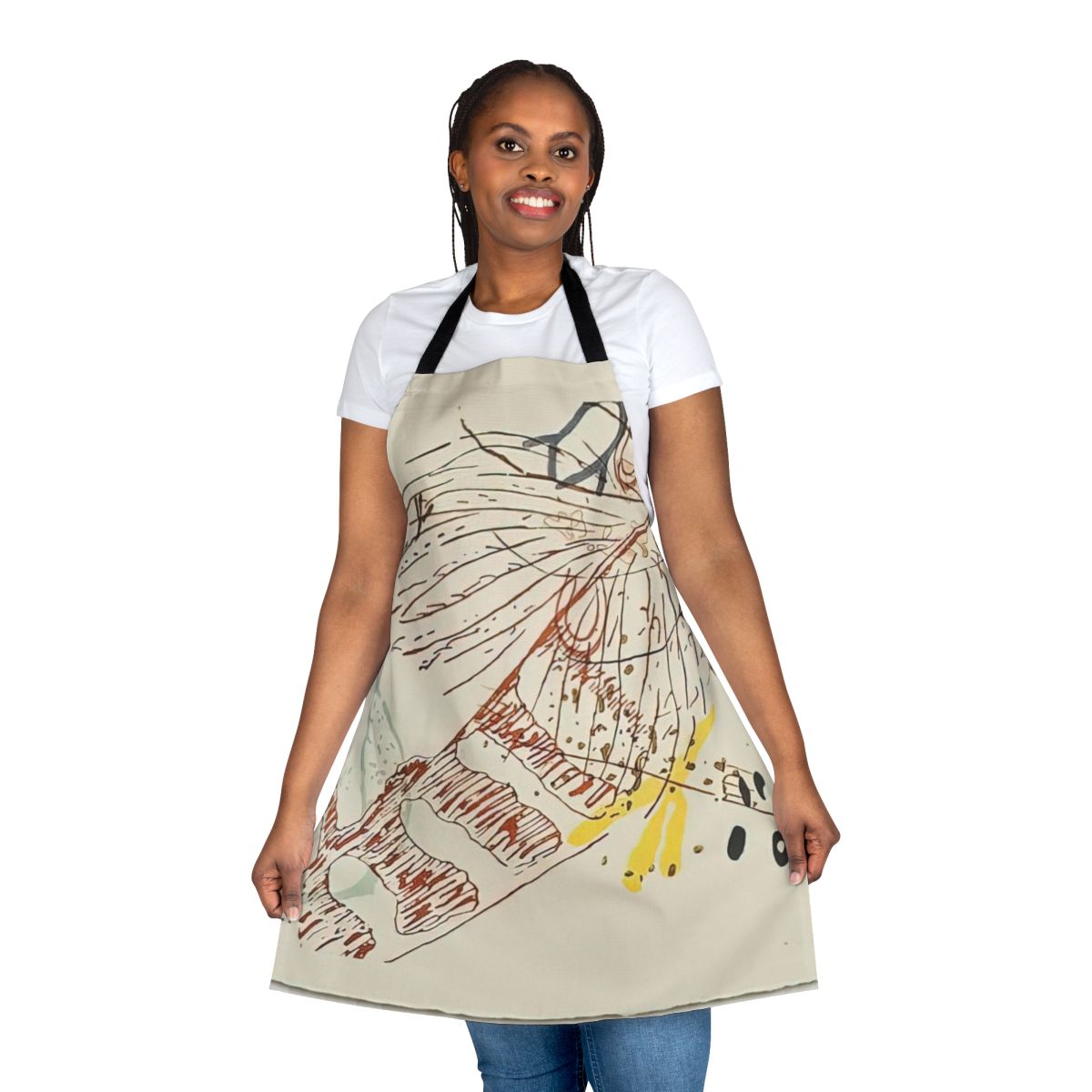 Avant-Garde Inspired John Cage Apron featuring Thoreau Drawings