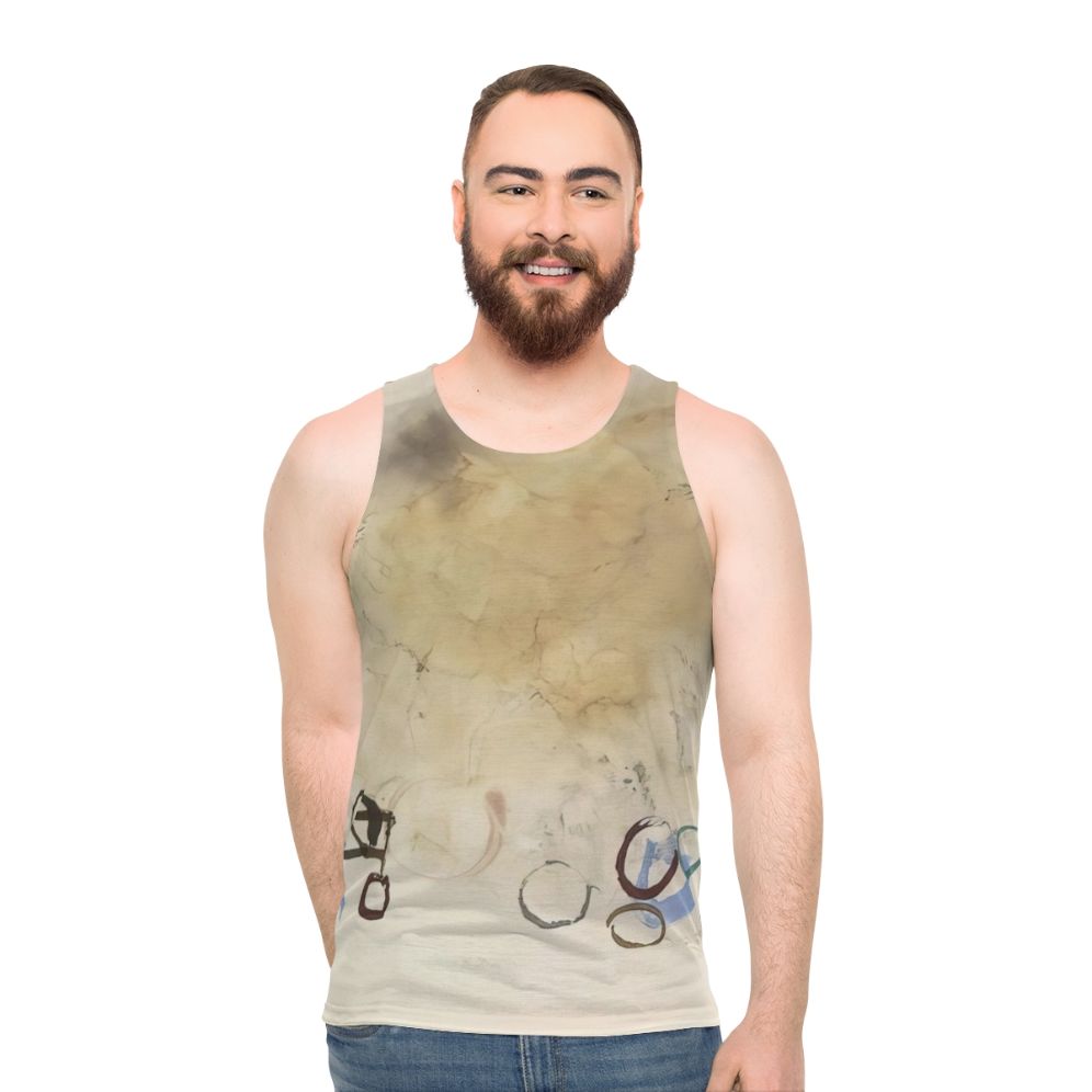 Avant garde minimalist unisex tank top with John Cage inspired design