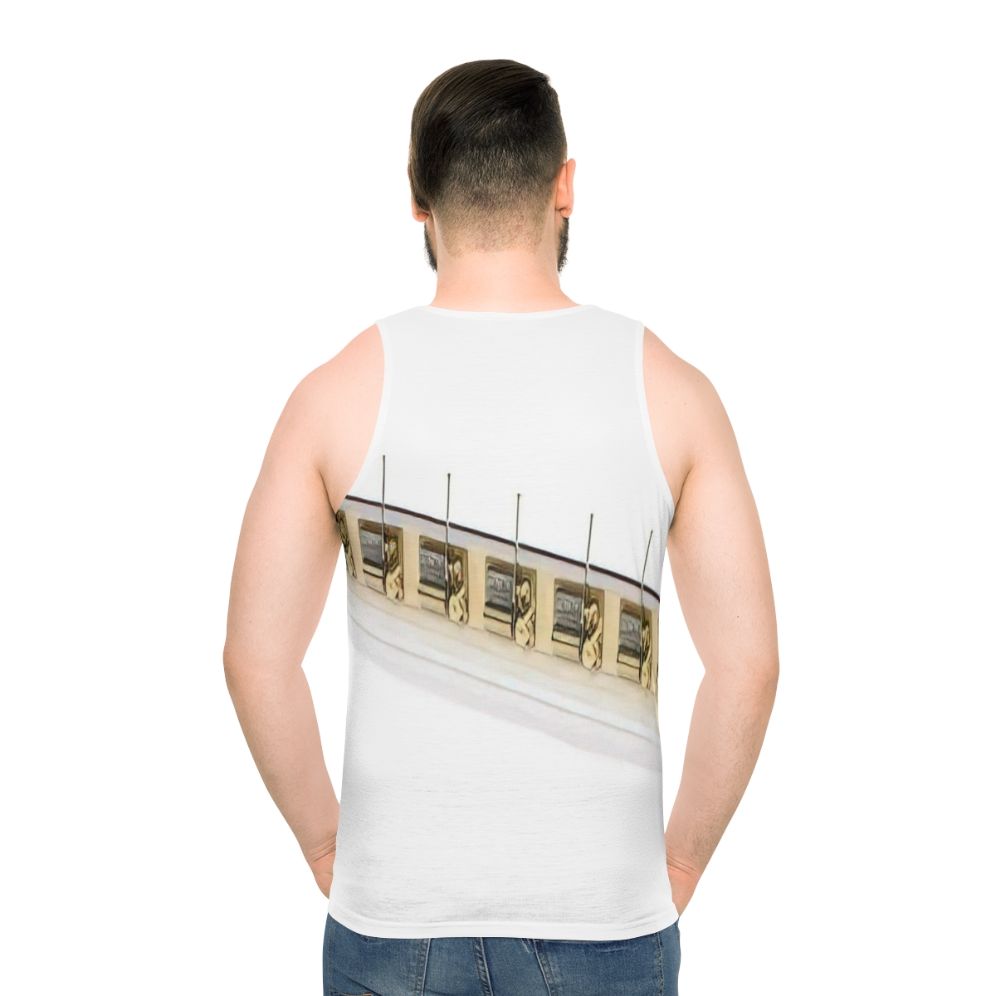Avant garde unisex tank top with abstract design