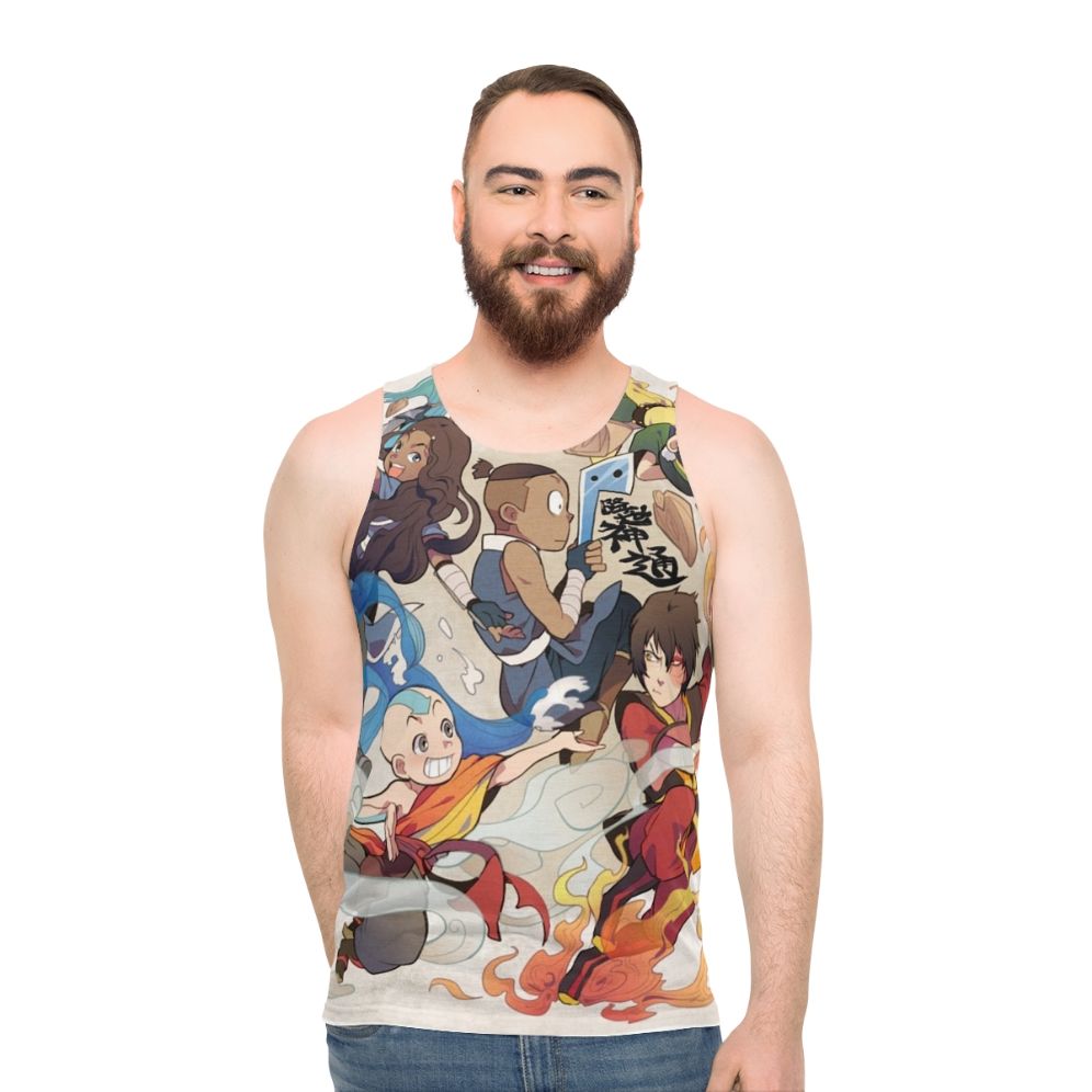 Avatar The Last Airbender Team Avatar Elements Unisex Tank Top