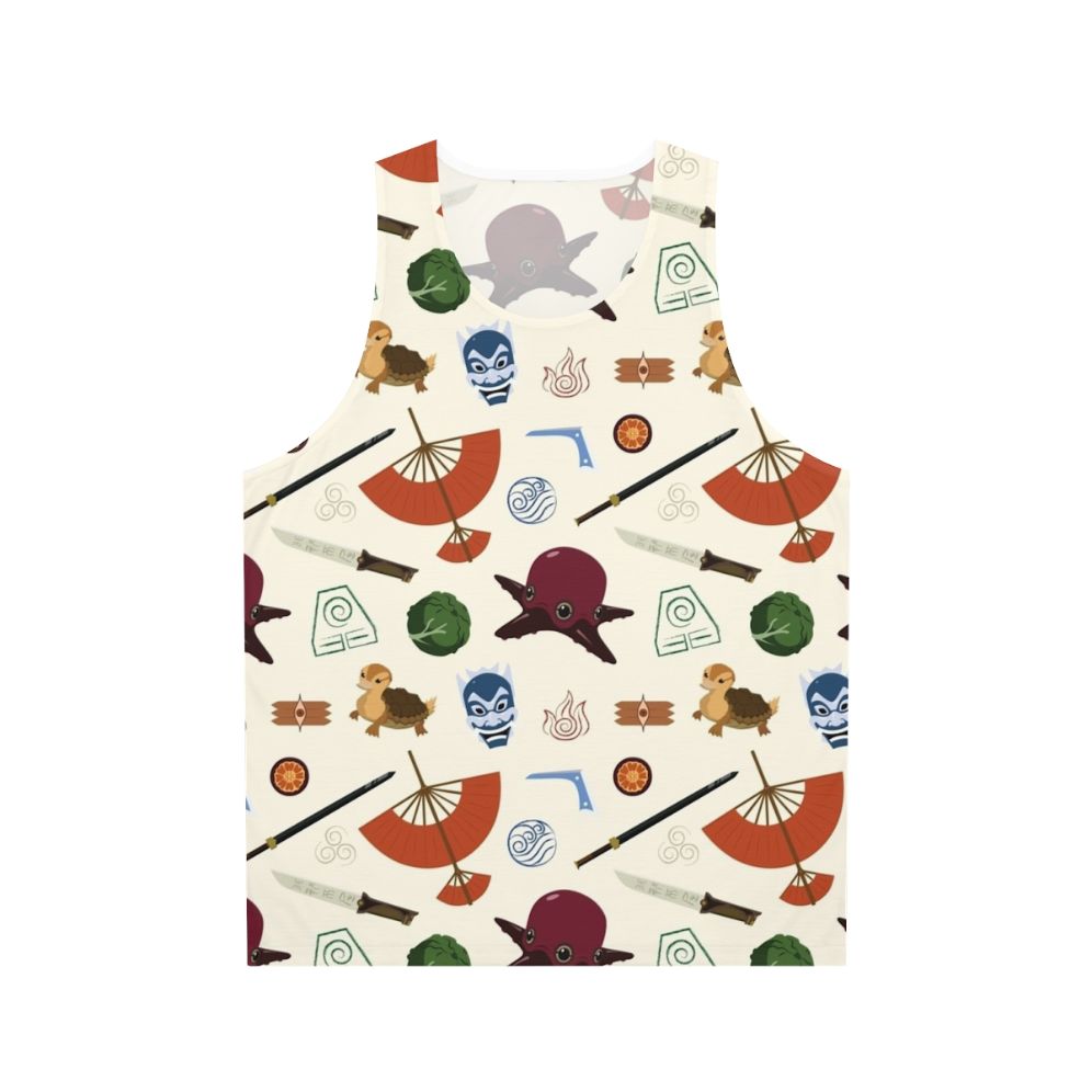 Avatar: The Last Airbender unisex tank top with colorful pattern