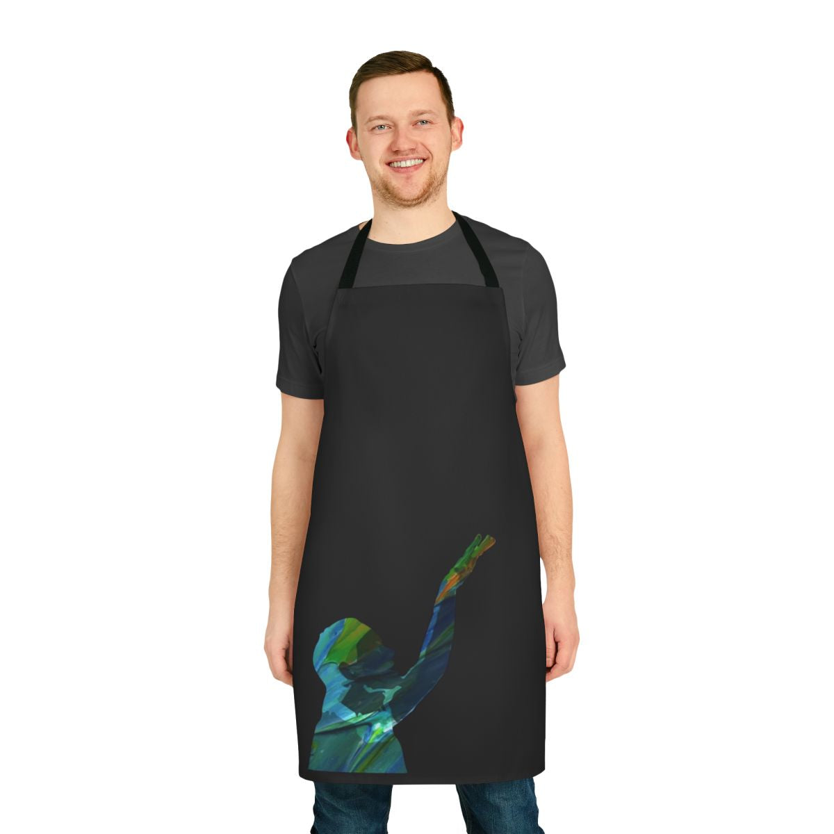 Avicii Tribute Cooking Apron with EDM Graphic Design