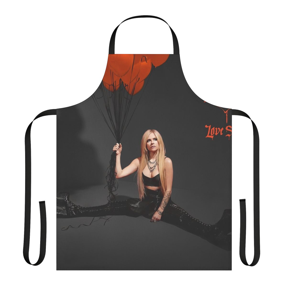 Avril Lavigne inspired music singer fashion apron