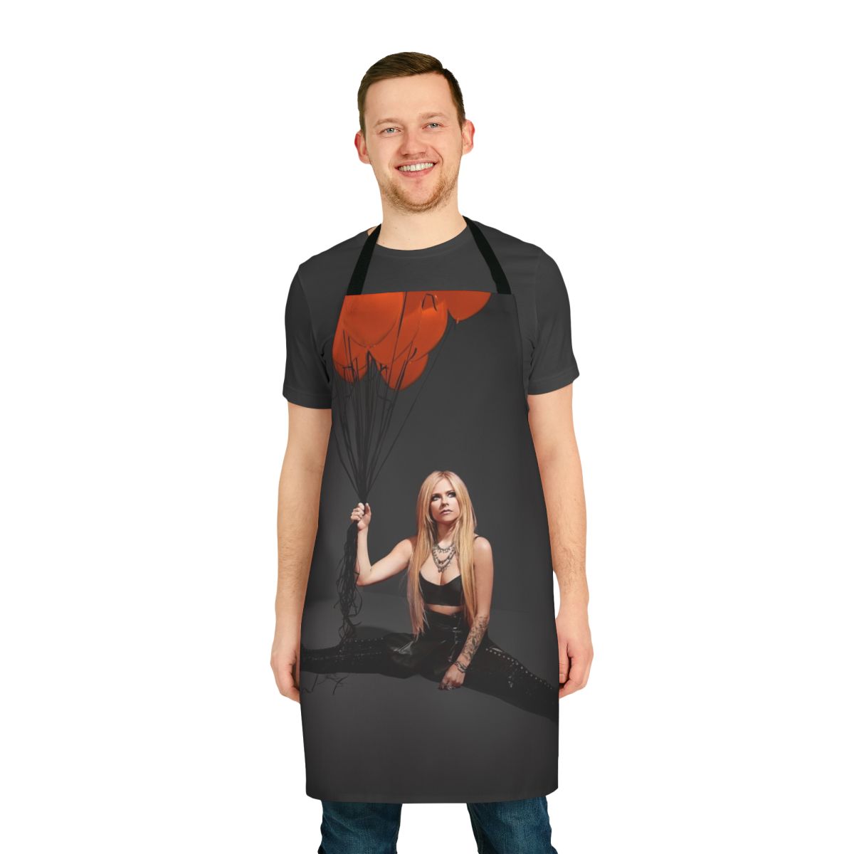 Avril Lavigne inspired music singer fashion apron