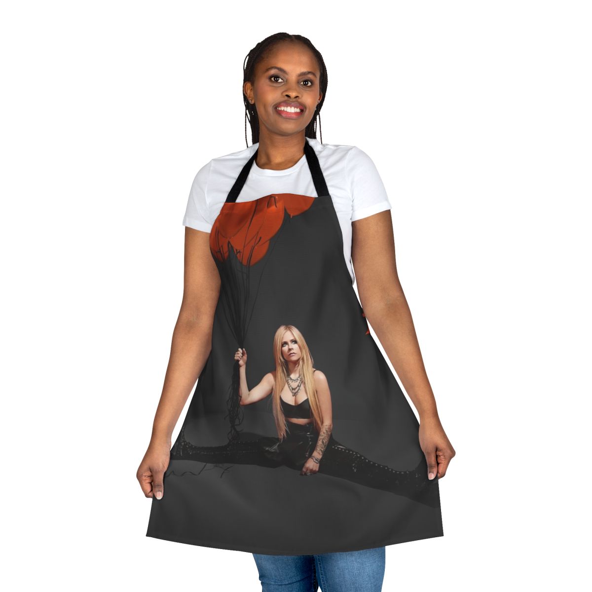 Avril Lavigne inspired music singer fashion apron