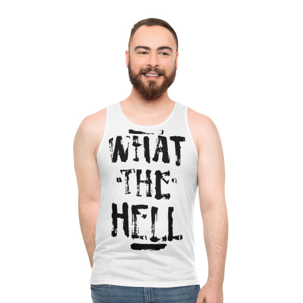 Avril Lavigne inspired rock girl unisex tank top