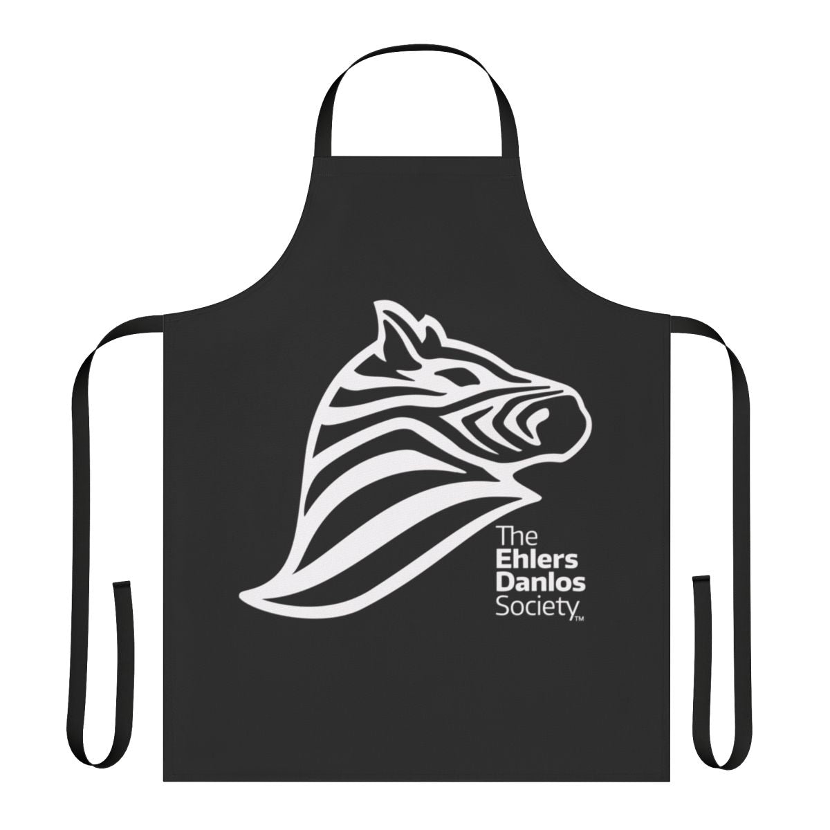 Ehlers Danlos Awareness Apron with text raising awareness for hypermobility and chronic illness