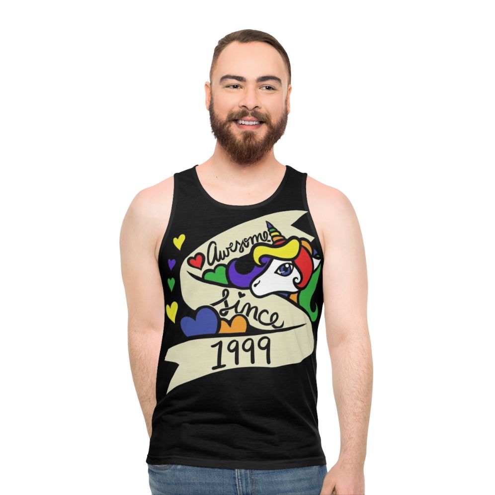 Awesome Since 1999 Unisex Unicorn Tank Top
