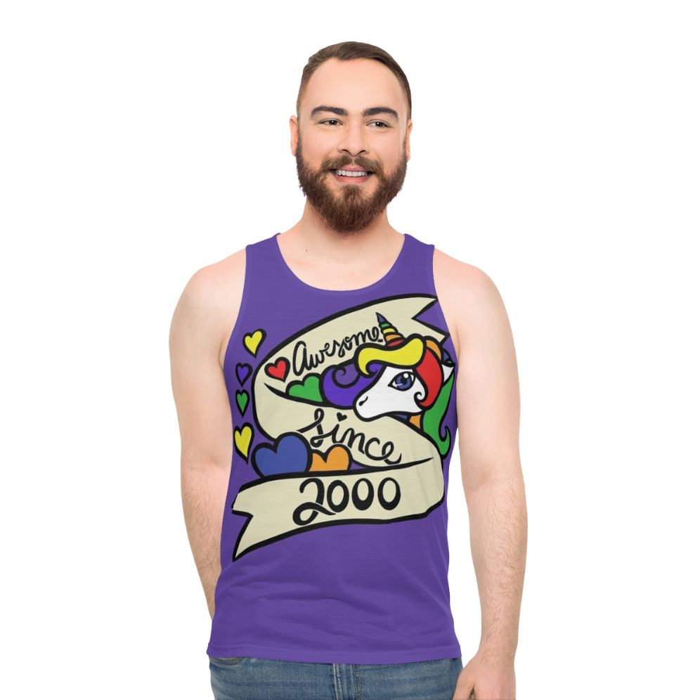 Awesome Since 2000 Unisex Birthday Tank Top