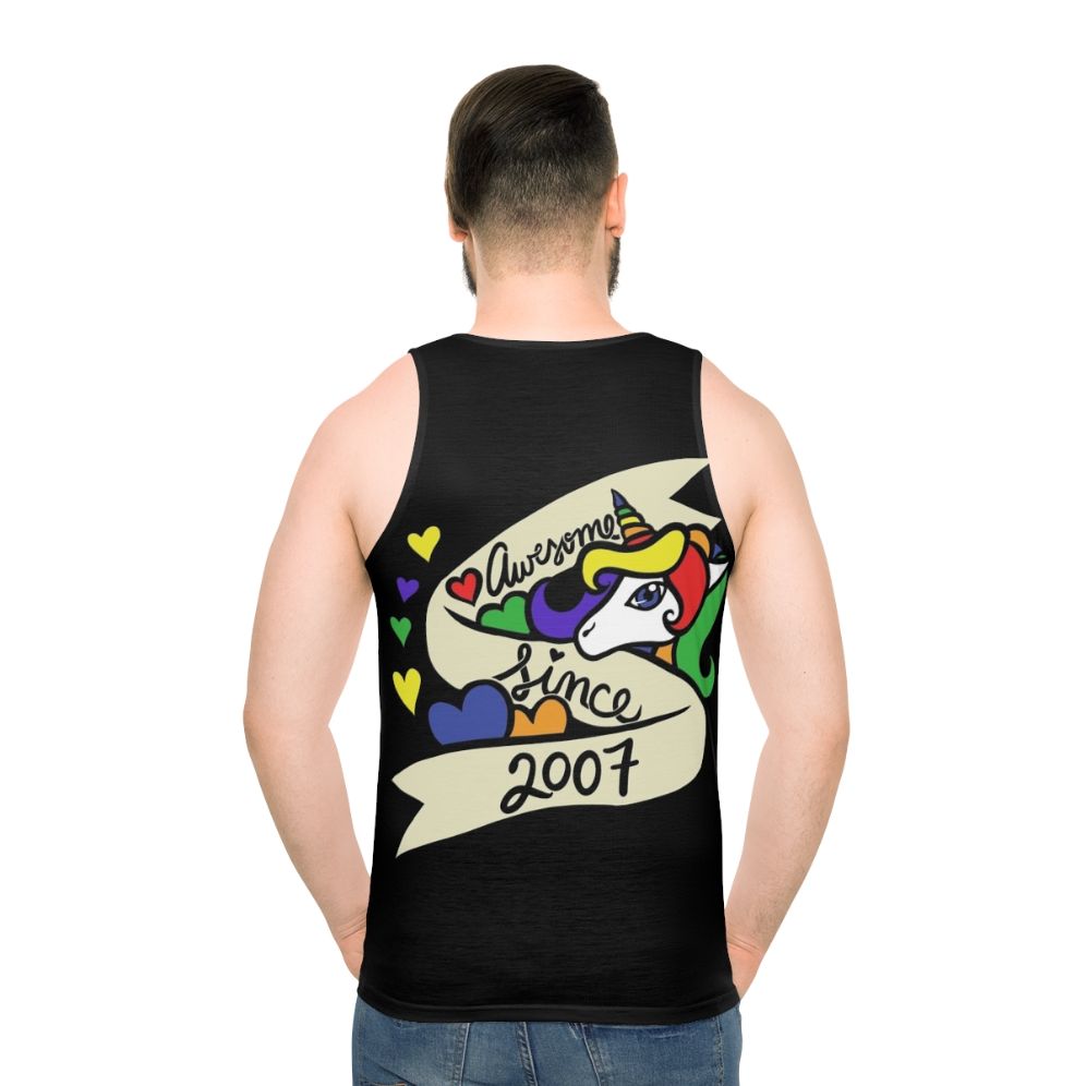 Awesome Since 2007 Unisex Unicorn Tank Top