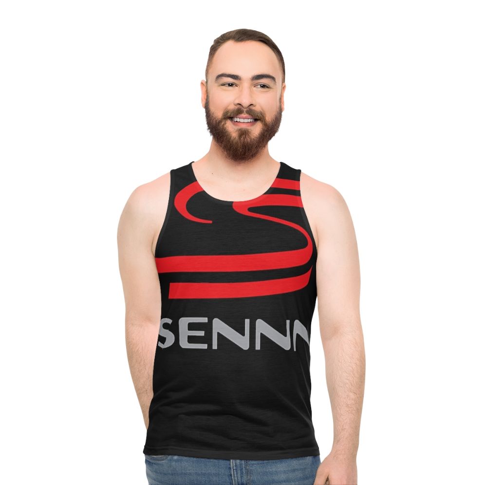 Ayrton Senna Formula 1 Unisex Tank Top