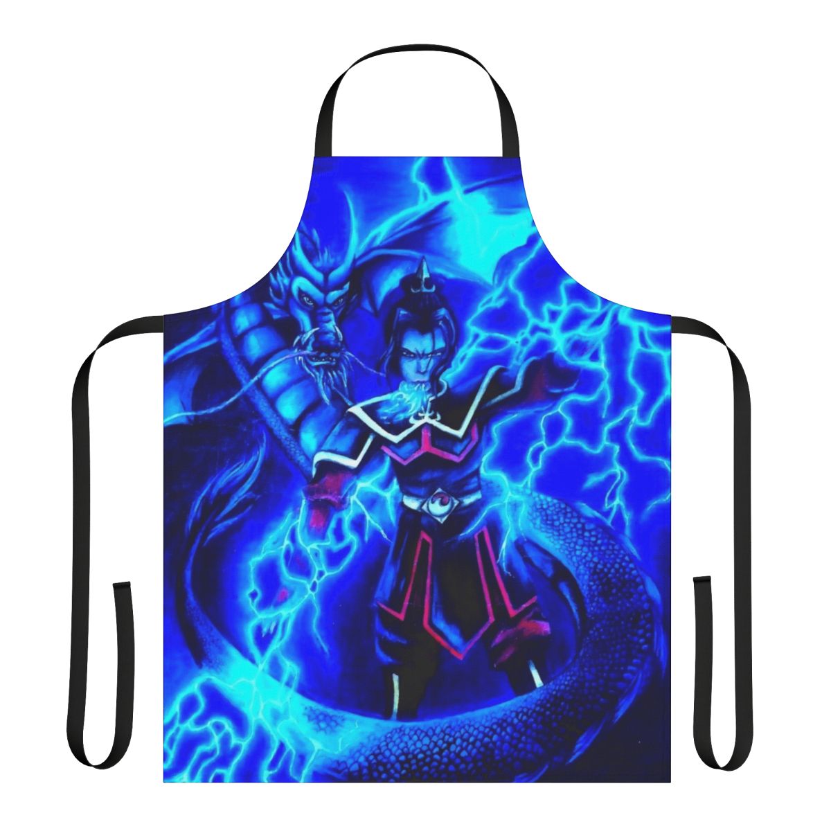Azula-inspired light apron featuring the iconic fire bender from Avatar: The Last Airbender