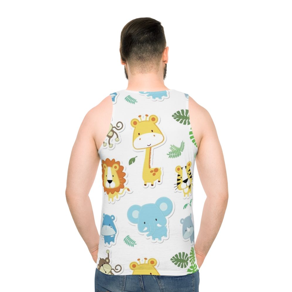 Cute baby animal print unisex tank top
