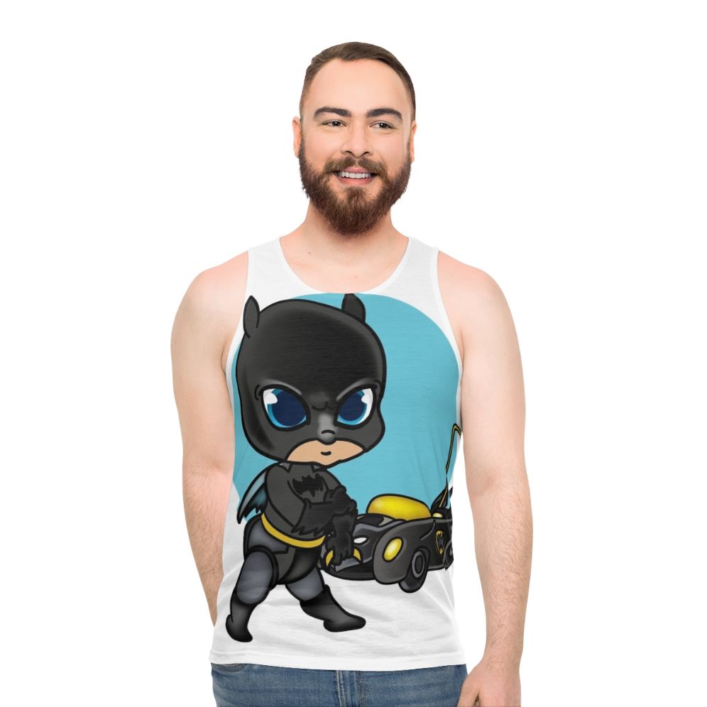 Spooky baby bat unisex superhero tank top