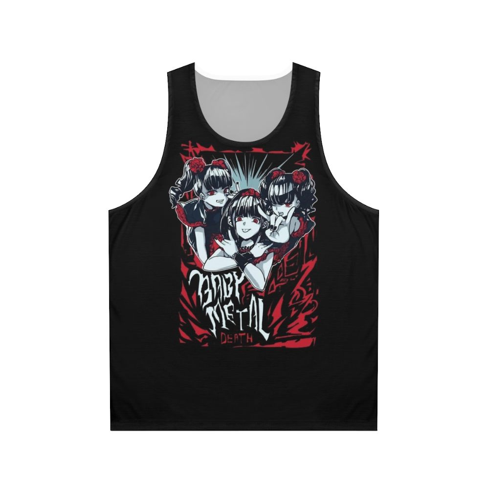 Babymetal inspired unisex tank top with heavy metal and kawaii anime design