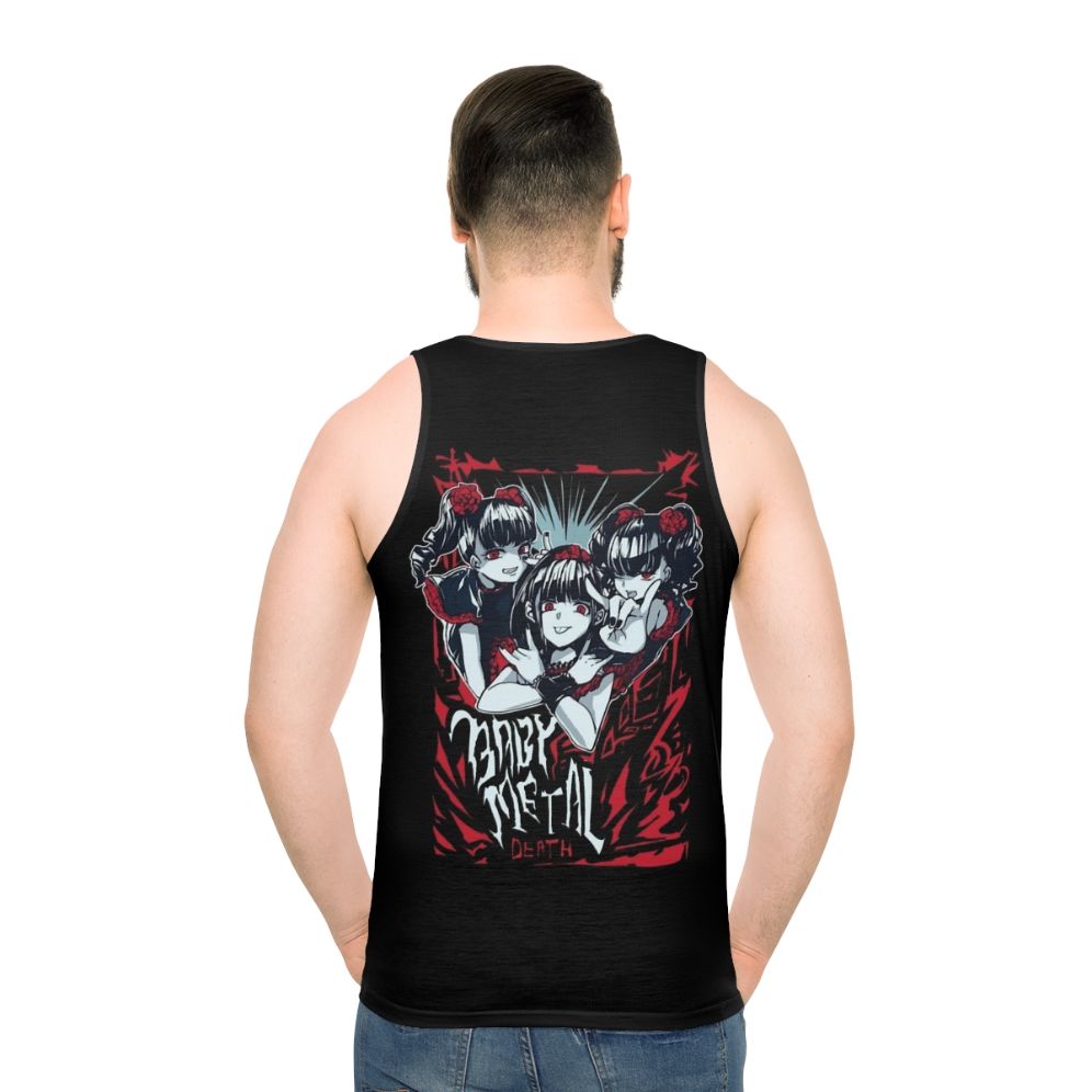 Babymetal inspired unisex tank top with heavy metal and kawaii anime design
