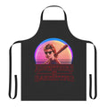 Babysitting humor apron with Stranger Things-inspired design