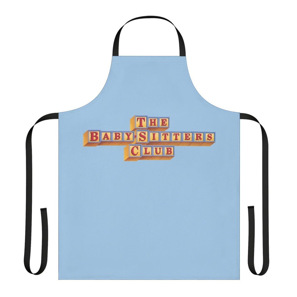 Babysitting-themed apron featuring characters from The Baby-Sitters Club