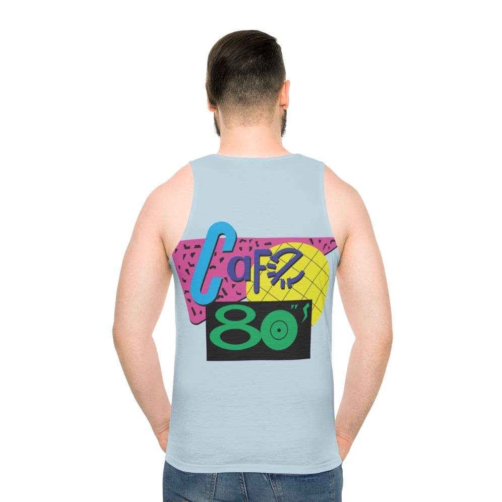 Back to the Cafe 80s Unisex Tank Top with Vintage Diner Inspired Design
