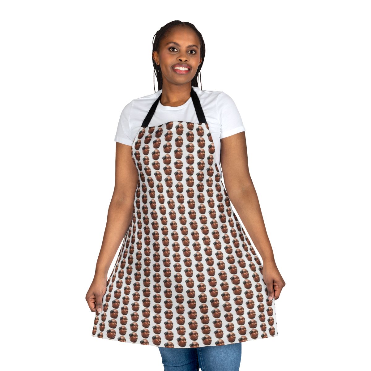 Badlands-Inspired Chug Life Apron with Soda and Meme Graphics