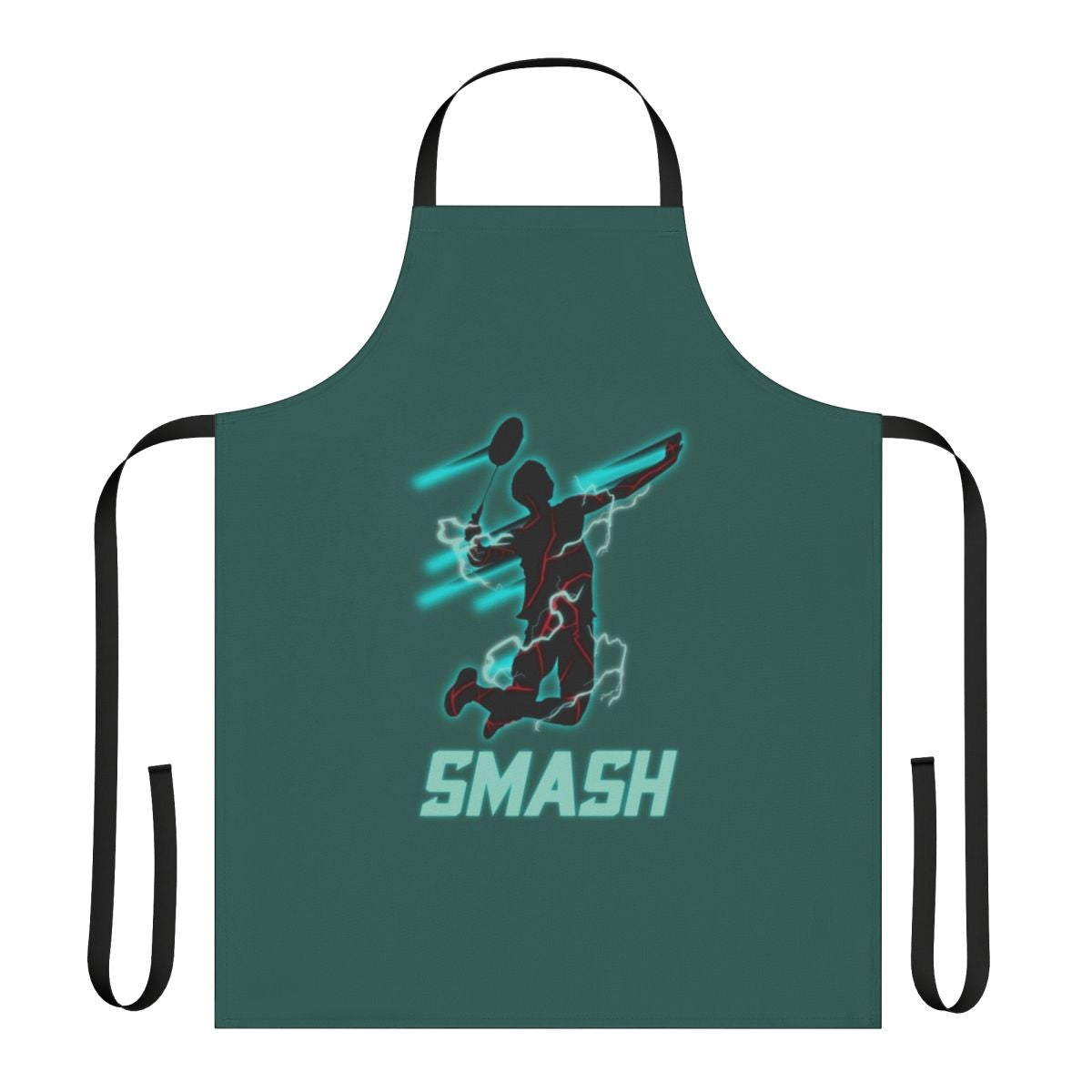 Badminton fan apron with lightning design for enthusiastic players