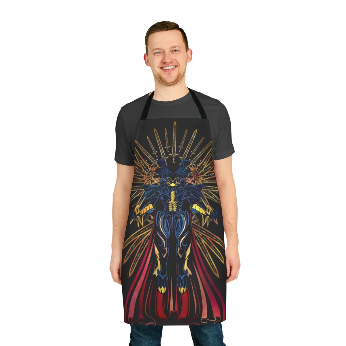 Bahamut-themed apron inspired by the epic final fantasy creature