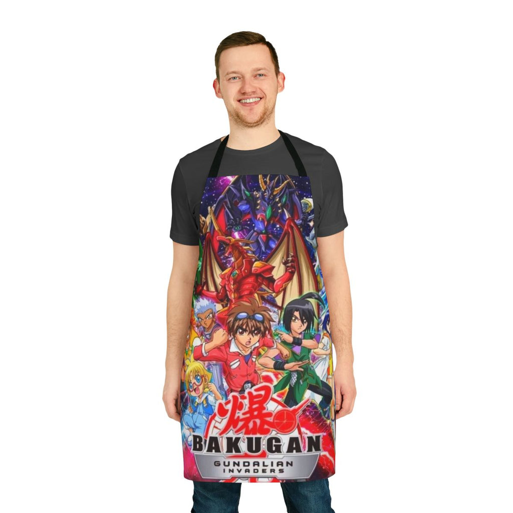 Bakugan-Inspired Apron with Bakugan Characters and Symbols