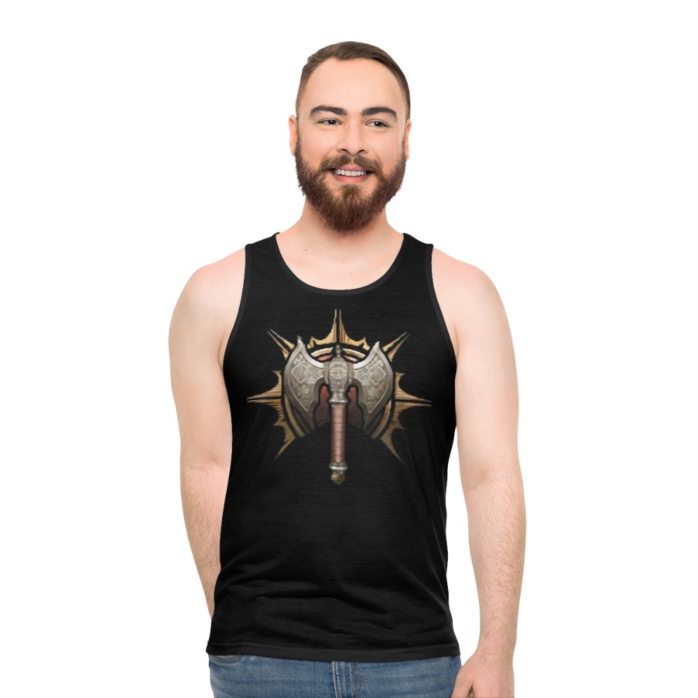 Baldur's Gate Barbarian Logo Unisex Tank Top