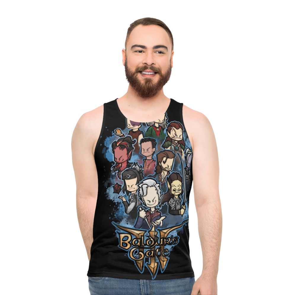 Baldur's Gate unisex fantasy roleplay gaming tank top