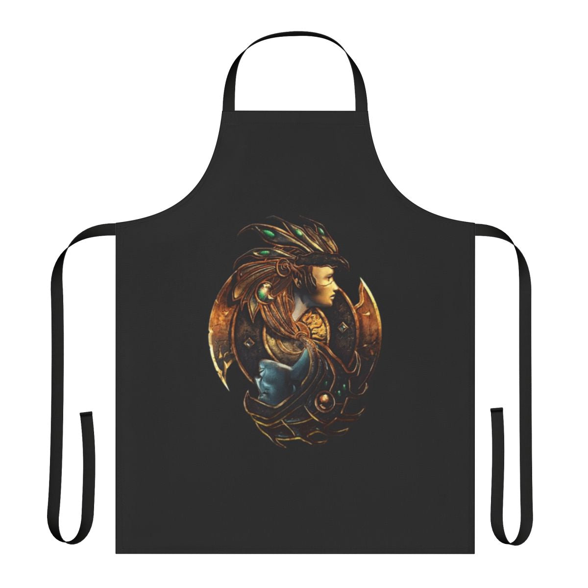 Apron featuring Baldur's Gate Throne of Bhaal mythology and fantasy elements