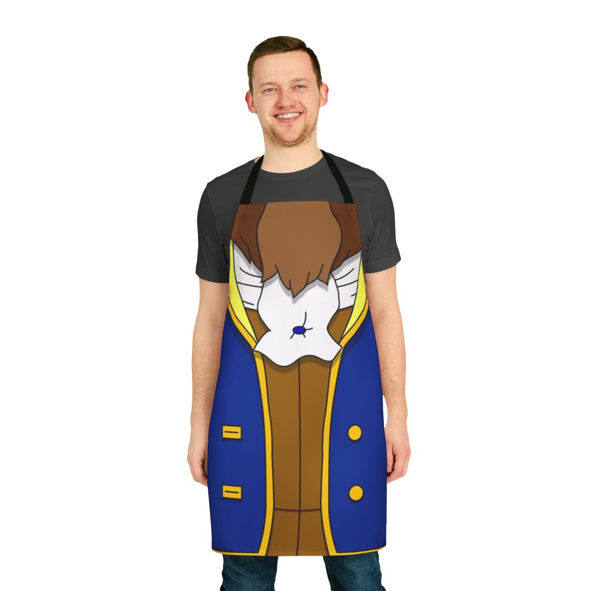 Ballroom beast-inspired apron featuring Disney prince and princess characters