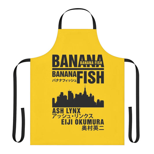 Banana Fish themed apron with anime character designs