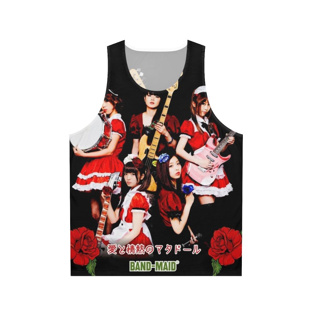 Band Maid Unisex Red Flower Tank Top