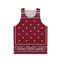 Bandana Burgundy Unisex Tank Top