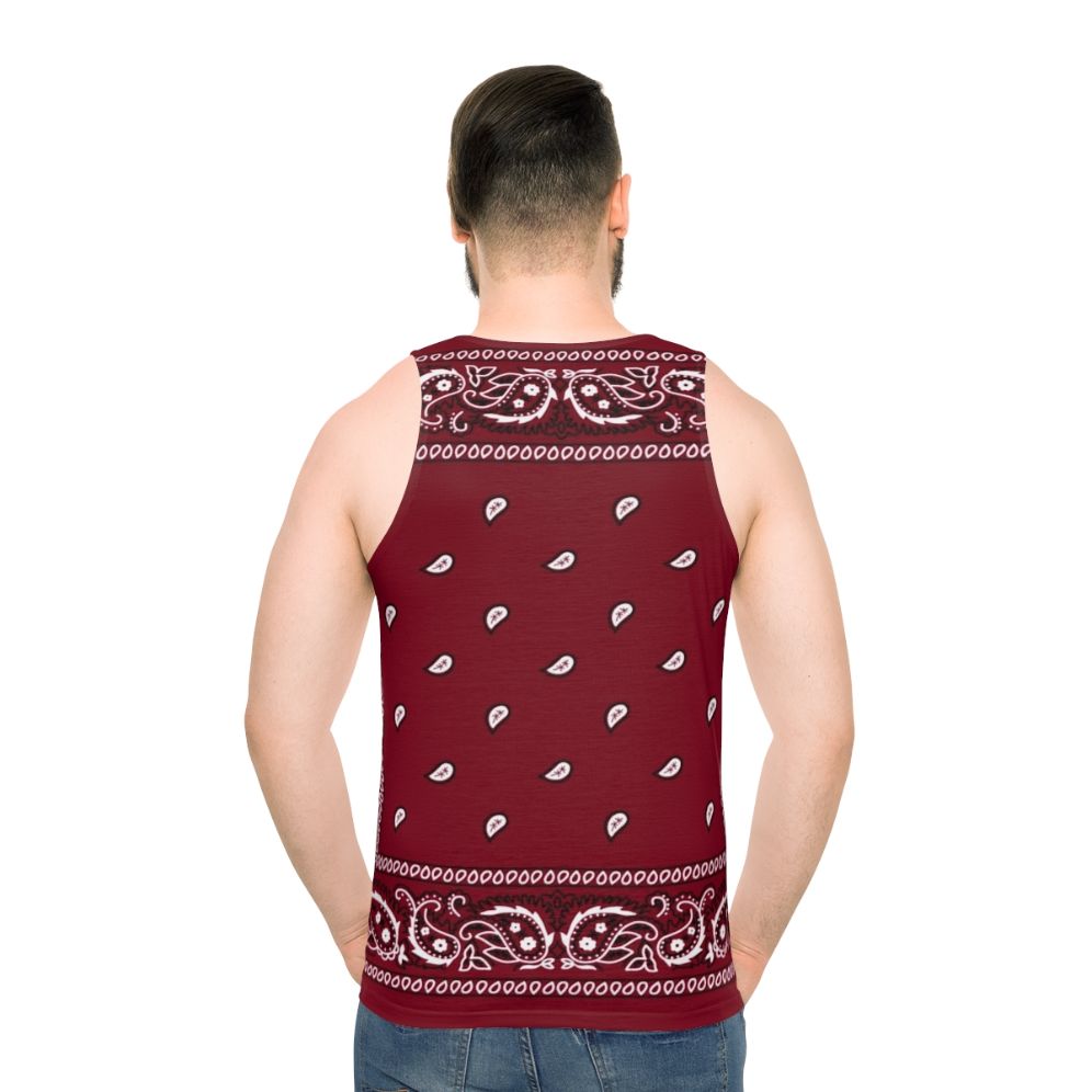 Bandana Burgundy Unisex Tank Top
