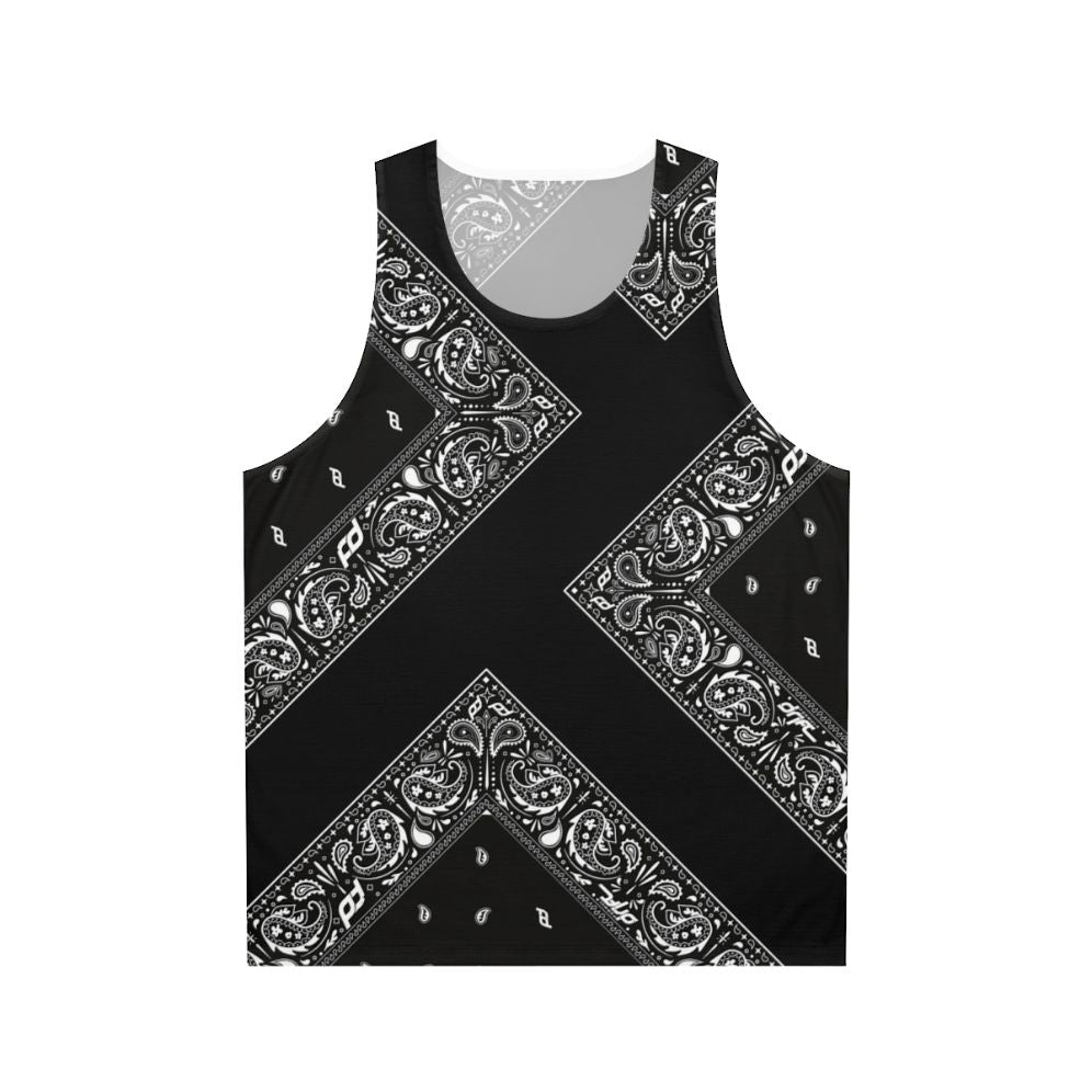 Bandana Paisley Graphic Unisex Tank Top