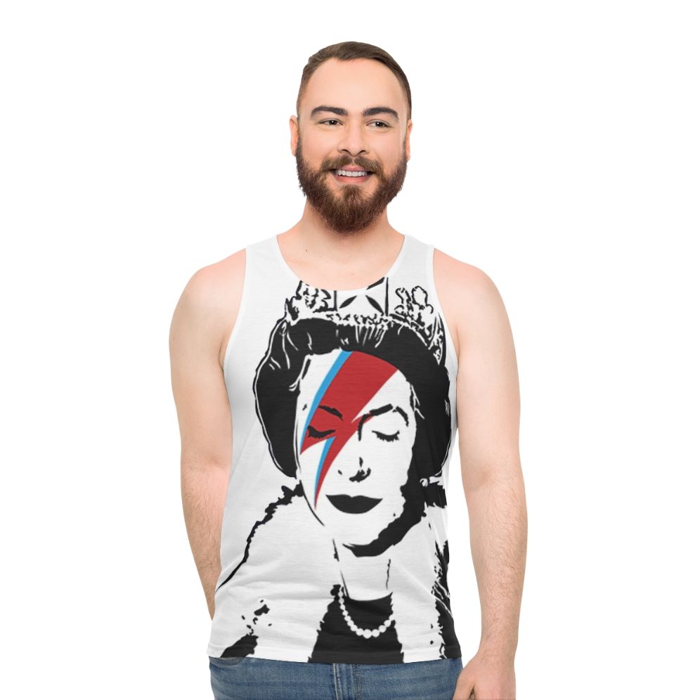 Banksy God Save The Queen Unisex Tank Top