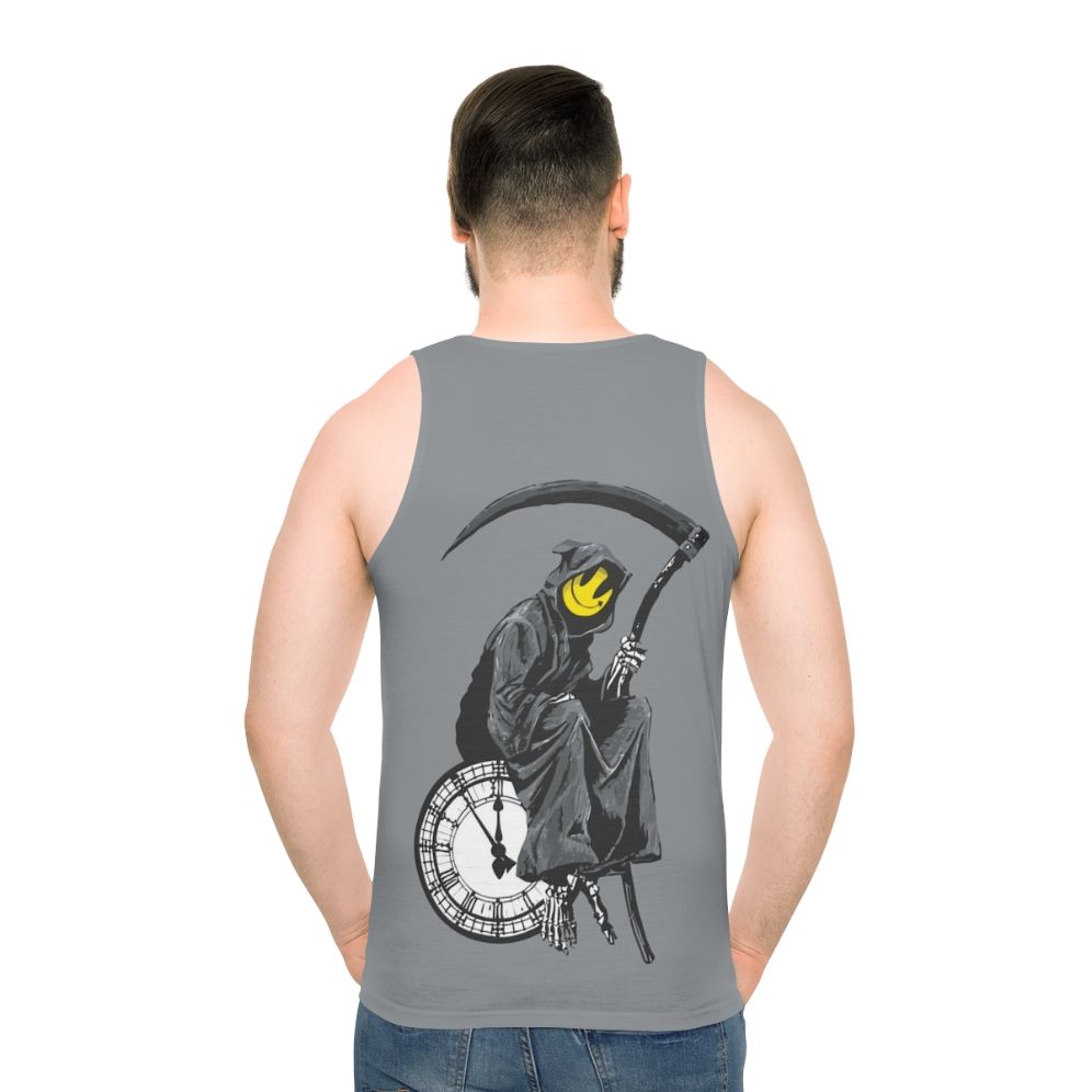 Banksy Grim Reaper Clock Unisex Tank Top