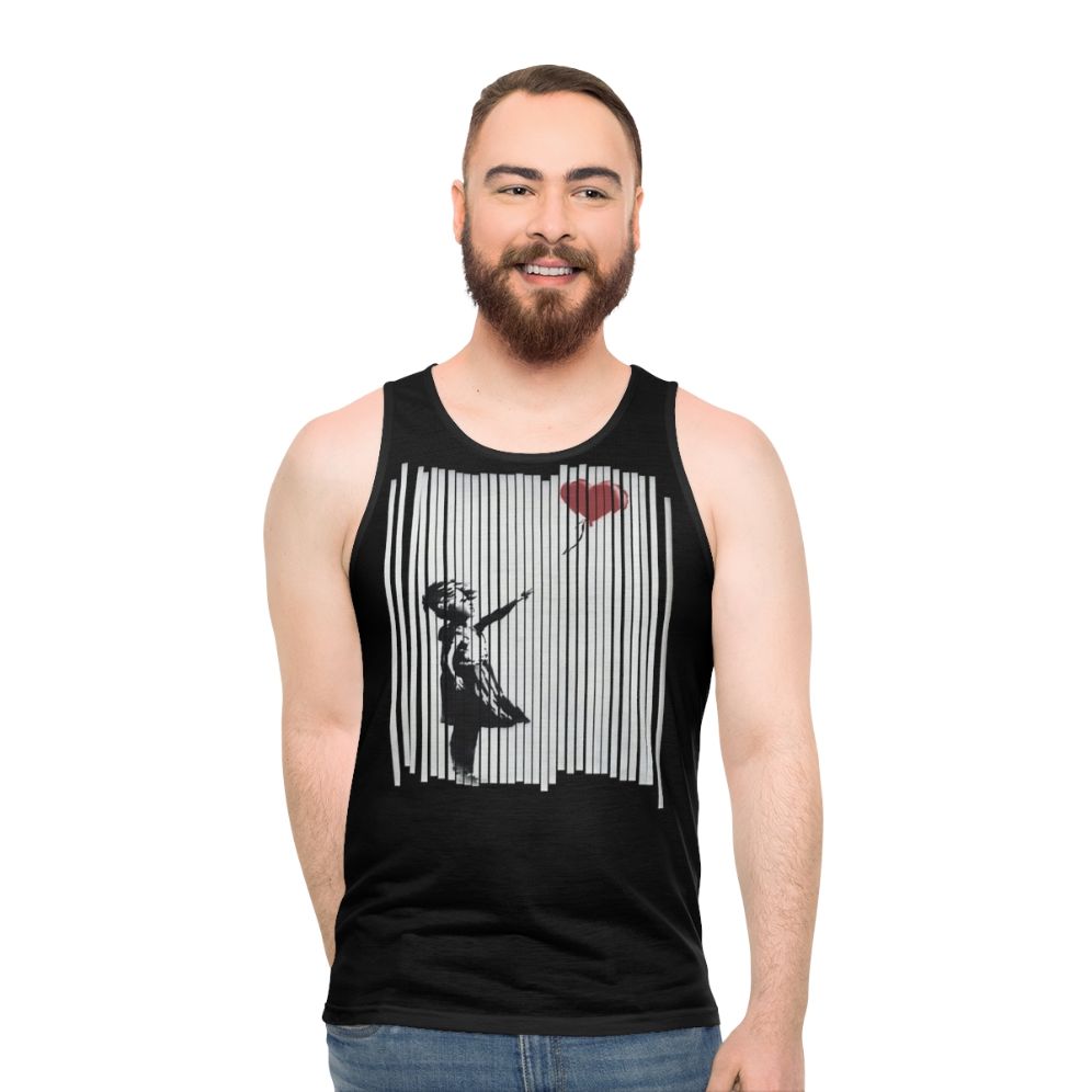 Banksy Shredded Balloon Girl Unisex Tank Top