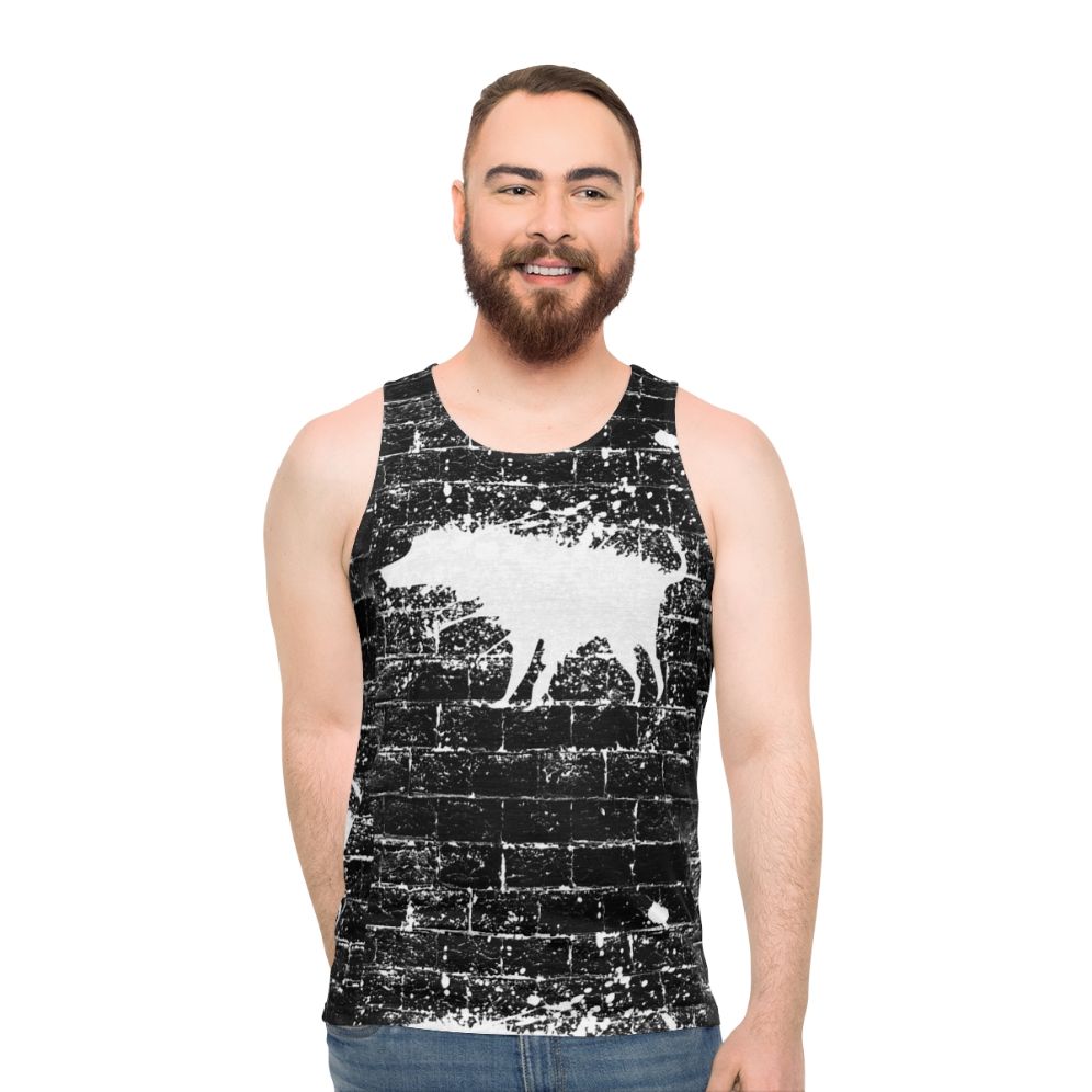 Banksy Splash Dog Graffiti Unisex Tank Top