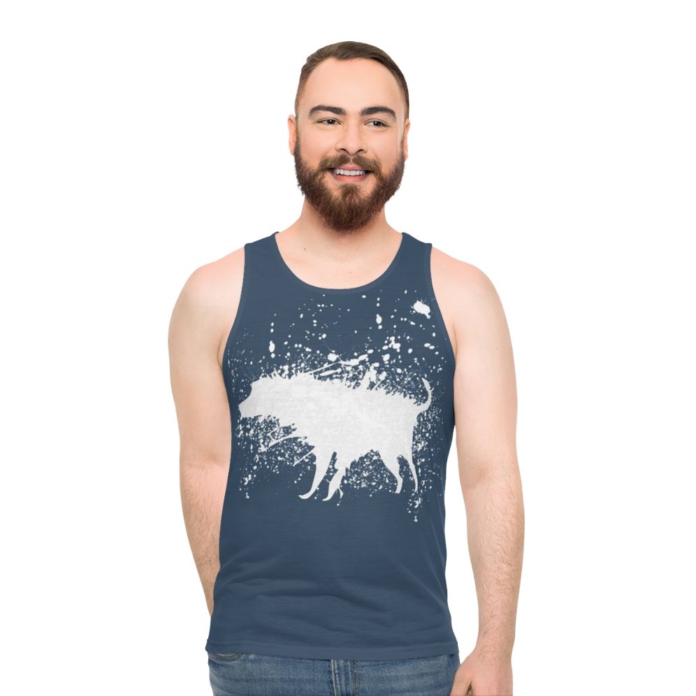 Banksy Splash Dog Unisex Tank Top