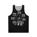 Banksy Inspired Unisex Tank Top with Wheel Design