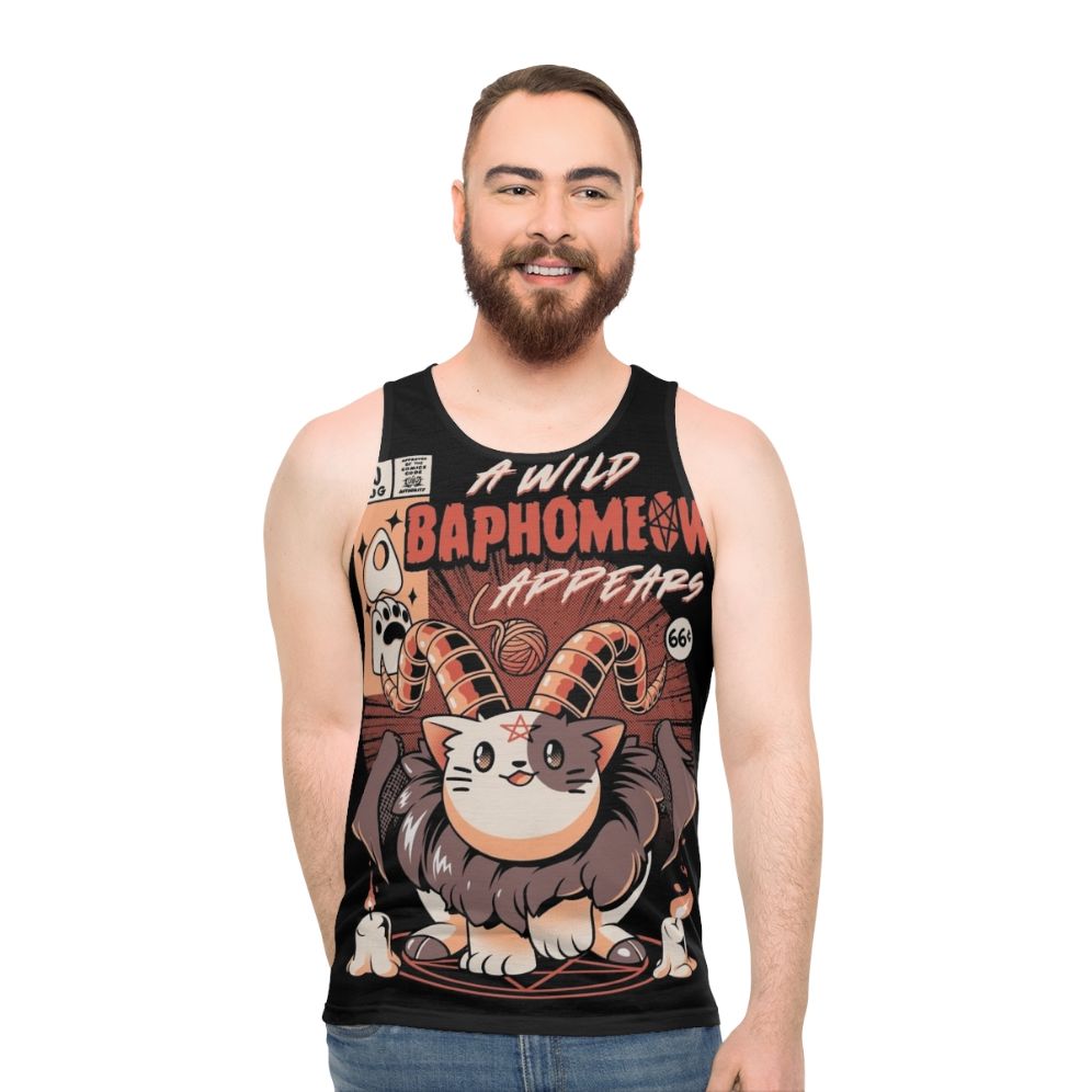 Baphomeow unisex cat tank top