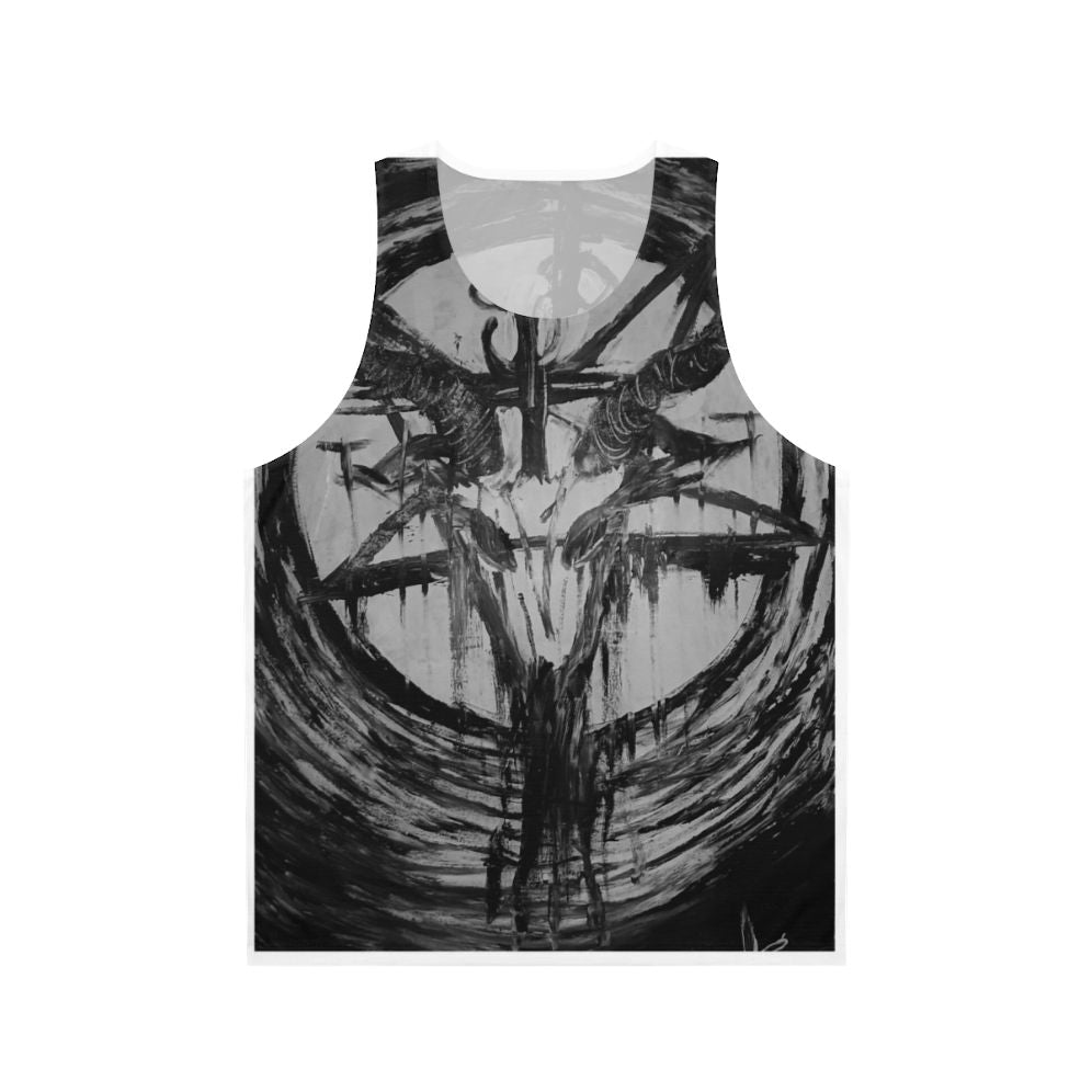 Baphomet abstract art unisex tank top