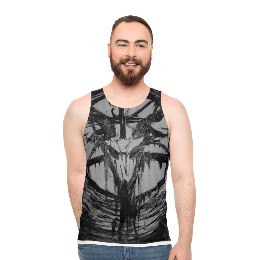 Baphomet abstract art unisex tank top