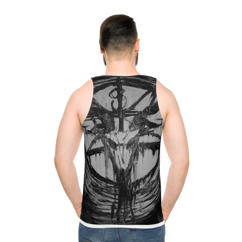 Baphomet abstract art unisex tank top
