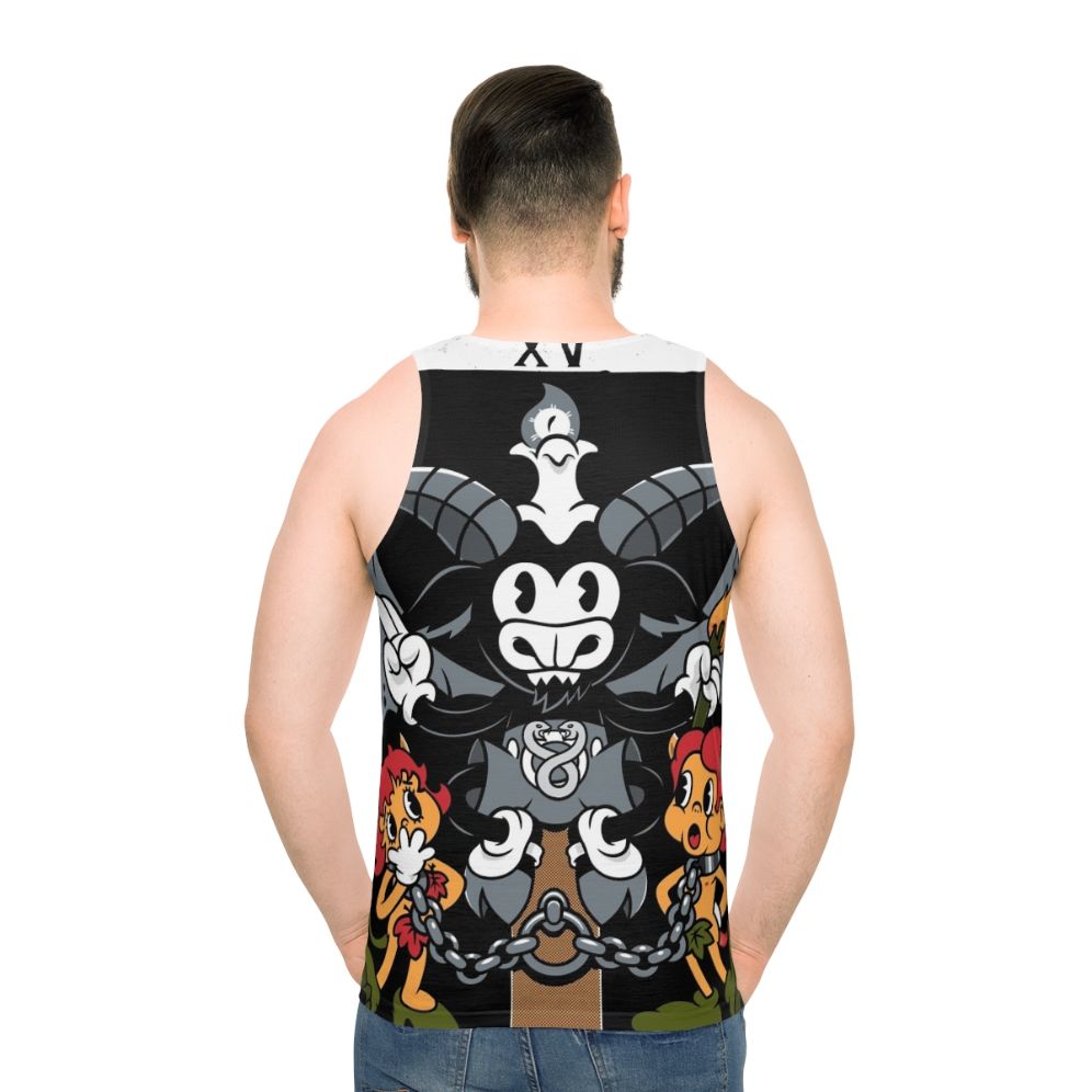 Baphomet tarot card gothic occult tank top